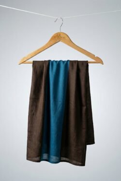Mocha Teal Contrast Handloom Sarong