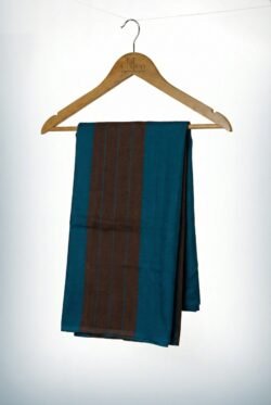 Teal Cinnamon Panel Handloom Sarong