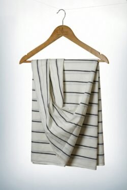 White Mist Stripe Handloom Sarong